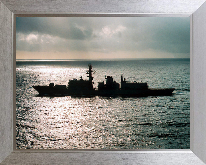 HMS Portland (F79) Photo Print - Silhouette 2001 - Royal Navy Type 23 Frigate