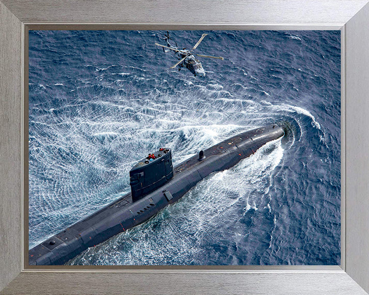 HMS Trenchant S91 Royal Navy Trafalgar class Submarine Photo Print or Framed Print - Hampshire Prints