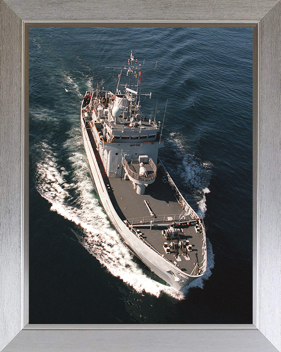 HMS Shetland (P298) Photo Print - From Above - Royal Navy Island Class Patrol Vessel