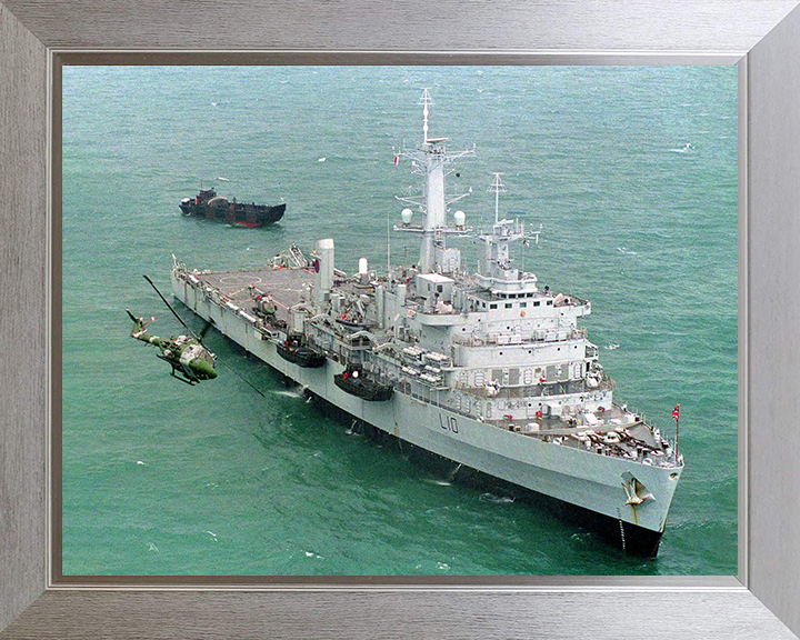 HMS Fearless (L10) Photo Print - From Above 2001 - Royal Navy Fearless Class Landing Platform Dock