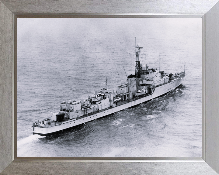 HMS Carron (D30) Photo Print - at sea - Royal Navy C Class Destroyer Posters, Prints, & Visual Artwork Hampshire Prints 10 x 8 Silver Frame No