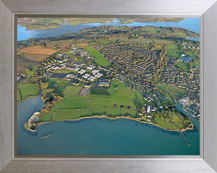 HMS Raleigh Royal Navy basic training establishment Aerial Photo Print or Framed Photo Print - Hampshire Prints