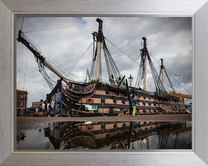 HMS Victory Royal Navy flagship Photo Print or Framed Print - Hampshire Prints