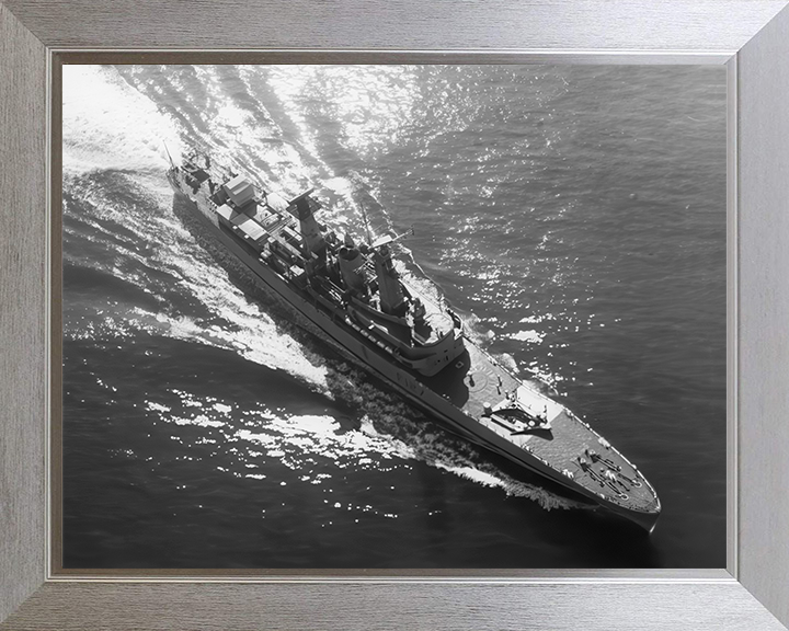HMS Penelope (F127) Photo Print - At Sea 1973 - Royal Navy Leander Class Frigate Hampshire Prints 10 x 8 Silver Frame No