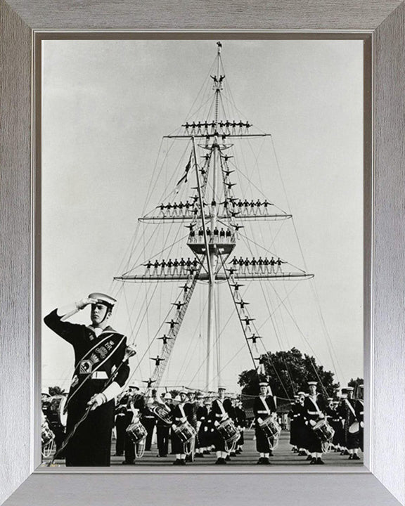 HMS Ganges mast manning 1960's | Photo Print | Framed Print | Poster | Training Establishment | Royal Navy Hampshire Prints