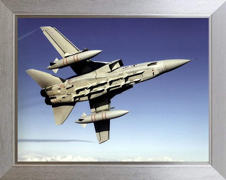 RAF Tornado F3 In Flight 2004 Photo Print - Royal Air Force Aircraft Posters, Prints, & Visual Artwork Hampshire Prints 10 x 8 Silver Frame No