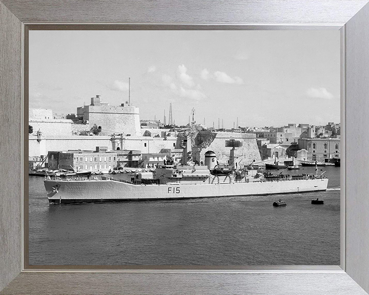 HMS Euryalus (F15) Photo Print - Malta 1964 - Royal Navy Leander Class Frigate