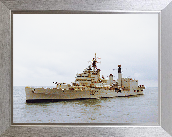 HMS Blake (C99) Royal Navy Tiger Class Light Cruiser Starboard View Photo Print Wall Art Decor Posters, Prints, & Visual Artwork Hampshire Prints 10 x 8 Silver Frame No