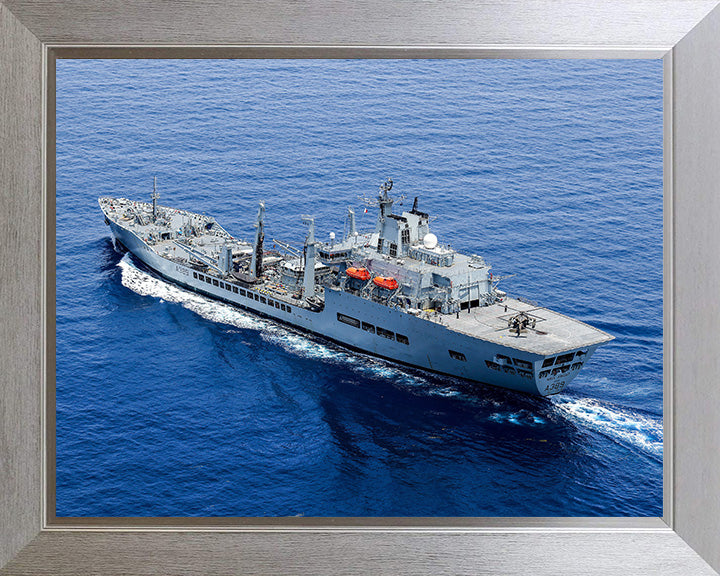 RFA Wave Knight A389 | Photo Print | Framed Print | Wave class | Fleet Tanker | Royal Fleet Auxiliary Hampshire Prints 10 x 8 Silver Frame No