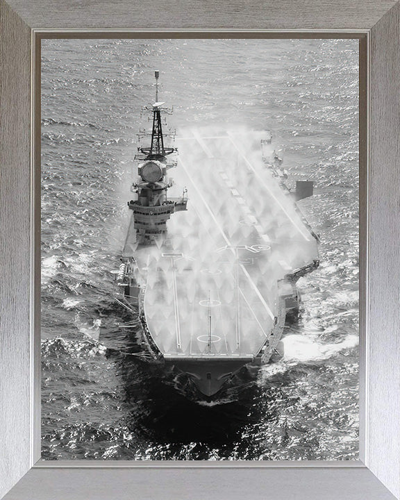 HMS Hermes R12 Royal Navy Centaur class Aircraft carrier Photo Print or Framed Print - Hampshire Prints