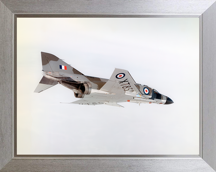 McDonnell F-4K Phantom in flight Photo Print - Royal Navy Aircraft Posters, Prints, & Visual Artwork Hampshire Prints 10 x 8 Silver Frame No