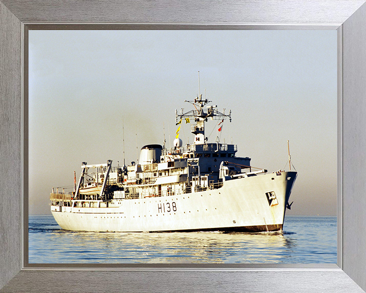 HMS Herald H138 Royal Navy Hecla class survey vessel Photo Print or Framed Print - Hampshire Prints