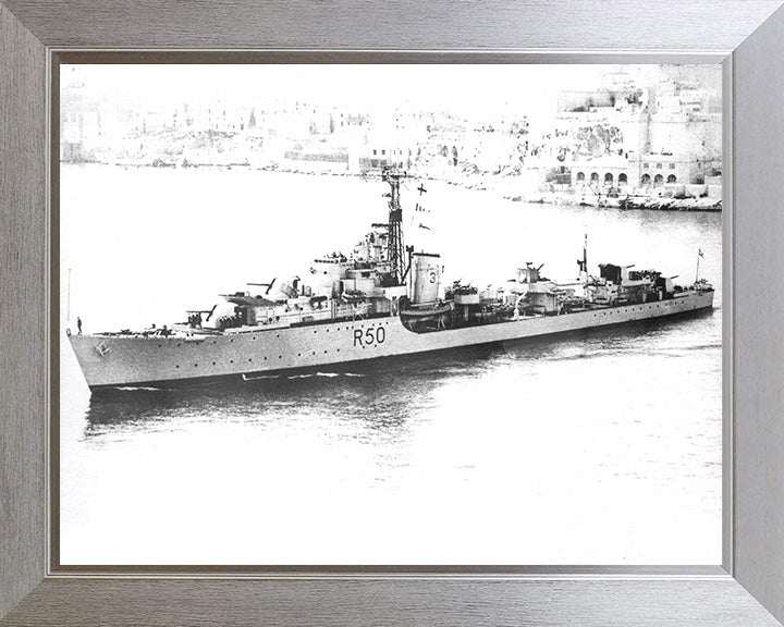 HMS Venus R50 (F50) | Photo Print | Framed Print | Poster | Type 15 | Frigate | Royal Navy Hampshire Prints