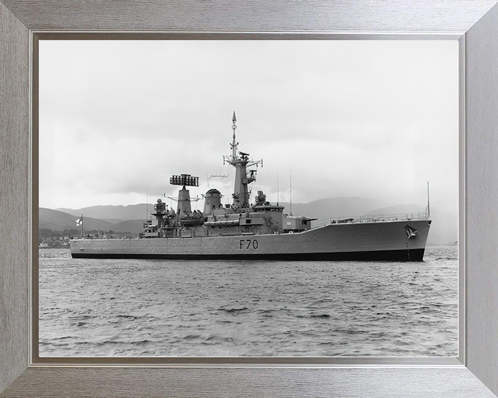 HMS Apollo (F70) Royal Navy Leander Class Frigate Starboard View Photo Print Wall Art Decor Posters, Prints, & Visual Artwork Hampshire Prints 10 x 8 Silver Frame No