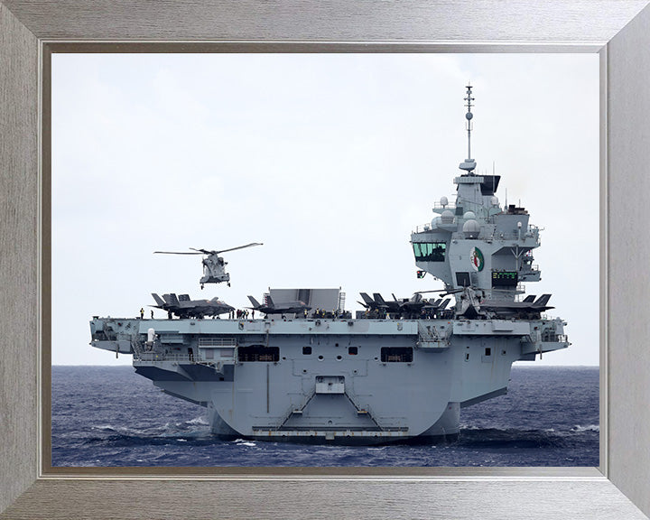 HMS Queen Elizabeth R08 Royal Navy Queen Elizabeth Class Aircraft Carrier Photo Print or Framed Print - Hampshire Prints