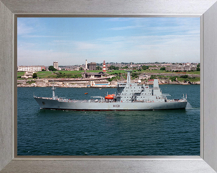 HMS Scott (H131) Photo Print - Off Plymouth - Royal Navy Ocean Survey Vessel