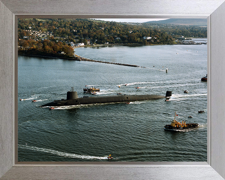 HMS Vanguard (S28) Photo Print - Gareloch 1992 - Royal Navy Vanguard Class Submarine