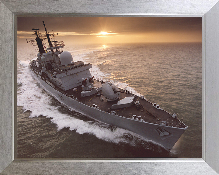 HMS Southampton (D90) Photo Print - At Sunset 2007 - Royal Navy Type 42 Destroyer