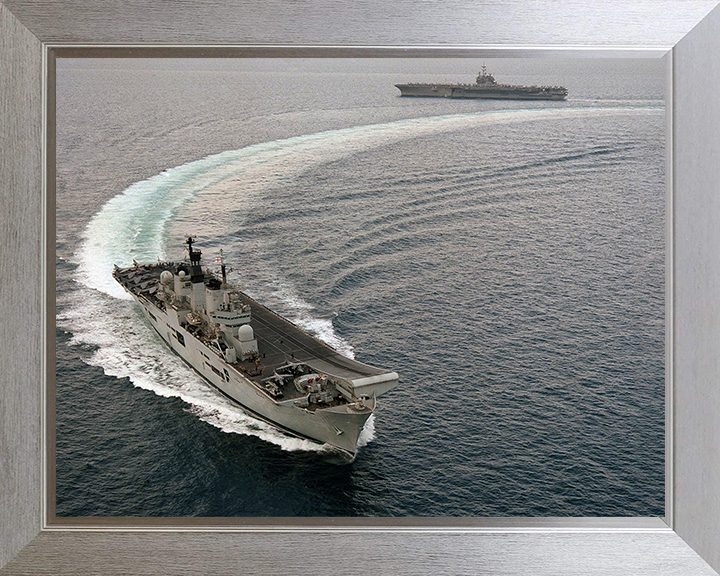 HMS Illustrious (R06) Photo Print - Arabian Gulf 1998 - Royal Navy Invincible Class Aircraft Carrier