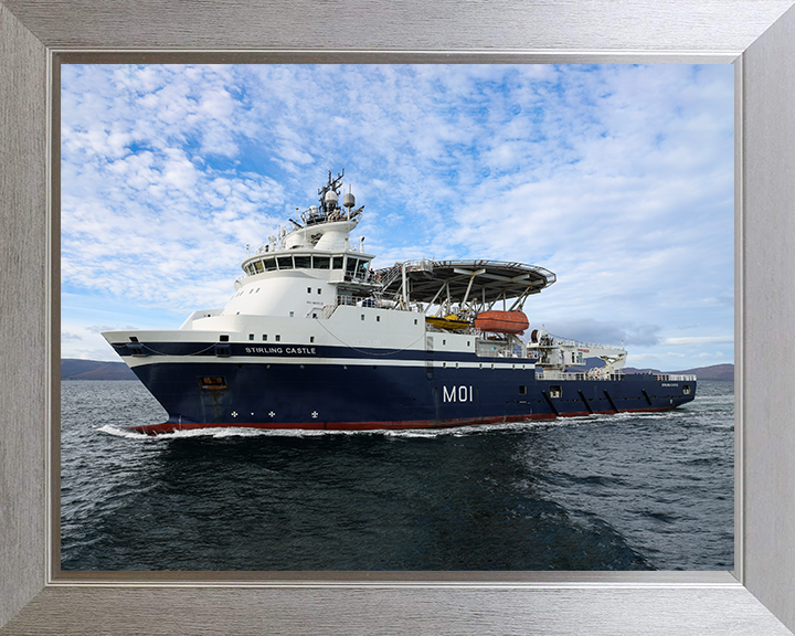 HMS Stirling Castle (M01) Photo Print - At Sea 2025 - Royal Navy Mine Countermeasures Support Vessel