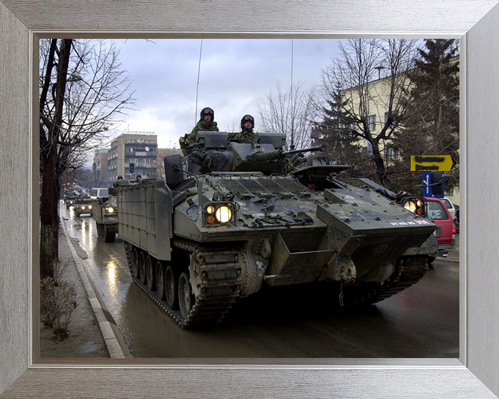 Warrior armoured personnel Gnjilane Kosovo carrier Photo Print - British Army Vehicle