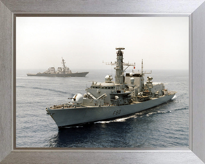 HMS Grafton F80 Royal Navy type 23 Frigate Photo Print or Framed Print - Hampshire Prints