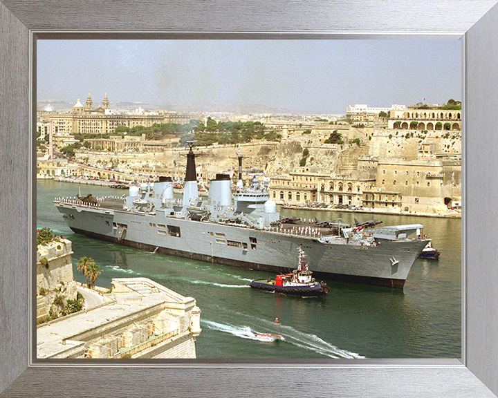 HMS Ark Royal (R07) Photo Print - Malta 1994 - Royal Navy Invincible Class Aircraft Carrier