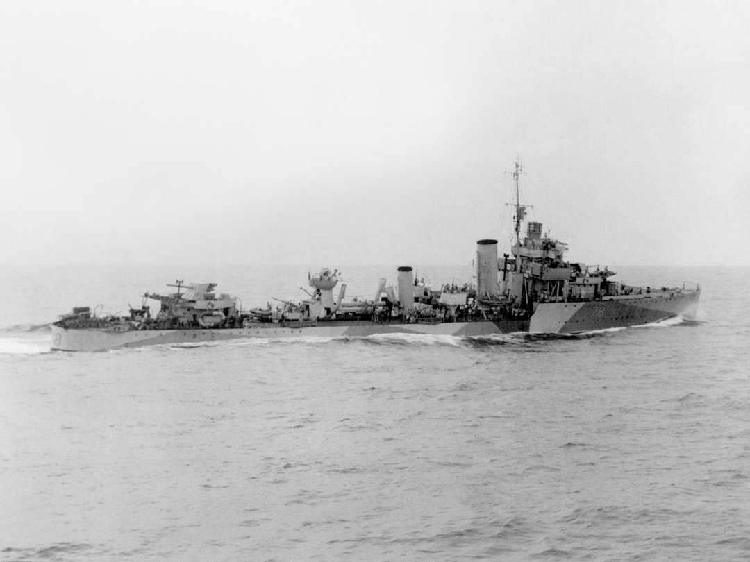 HMS Wolverine (D78) Photo Print - Underway - Royal Navy Modified W Class Destroyer Posters, Prints, & Visual Artwork Hampshire Prints 6 x 4 No Frame No