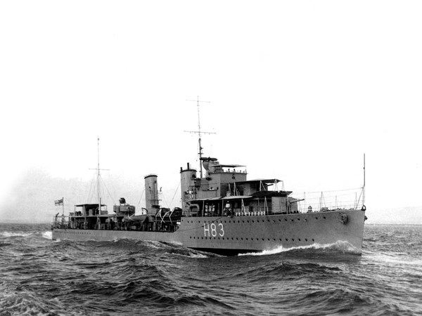 HMS Cygnet H83 C Class Destroyer