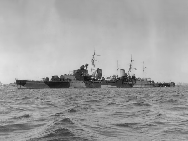HMS Phoebe 43 Dido Class Cruiser 1950