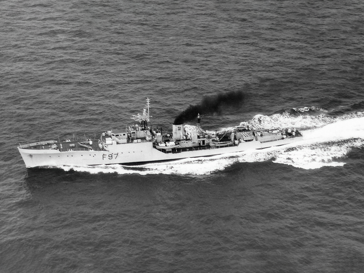 HMS Russell F97 Blackwood Class Frigate July 1957 Photo Print - Posters, Prints, & Visual Artwork - by Hampshire Prints (image 1 of 9)