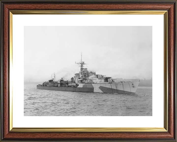 HMS Zambesi R66 Z Class Destroyer July 1944 Photo Print - Posters, Prints, & Visual Artwork - by Hampshire Prints (image 8 of 9)