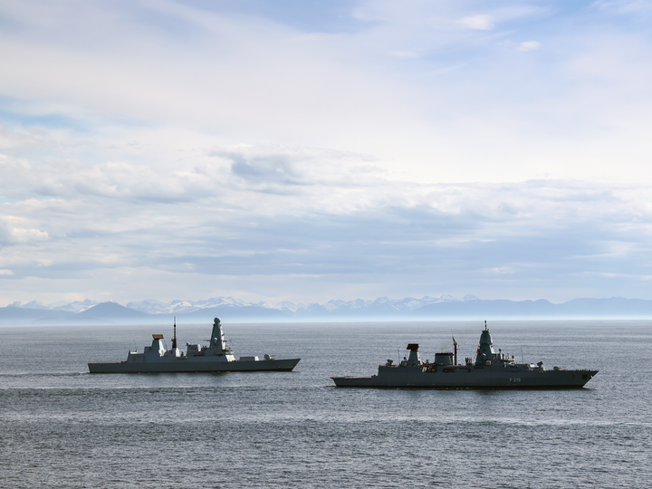 HMS Duncan D37 Type 45 Destroyer FGS Sachsen 2026 Photo Print - Posters, Prints, & Visual Artwork - by Hampshire Prints (image 1 of 9)