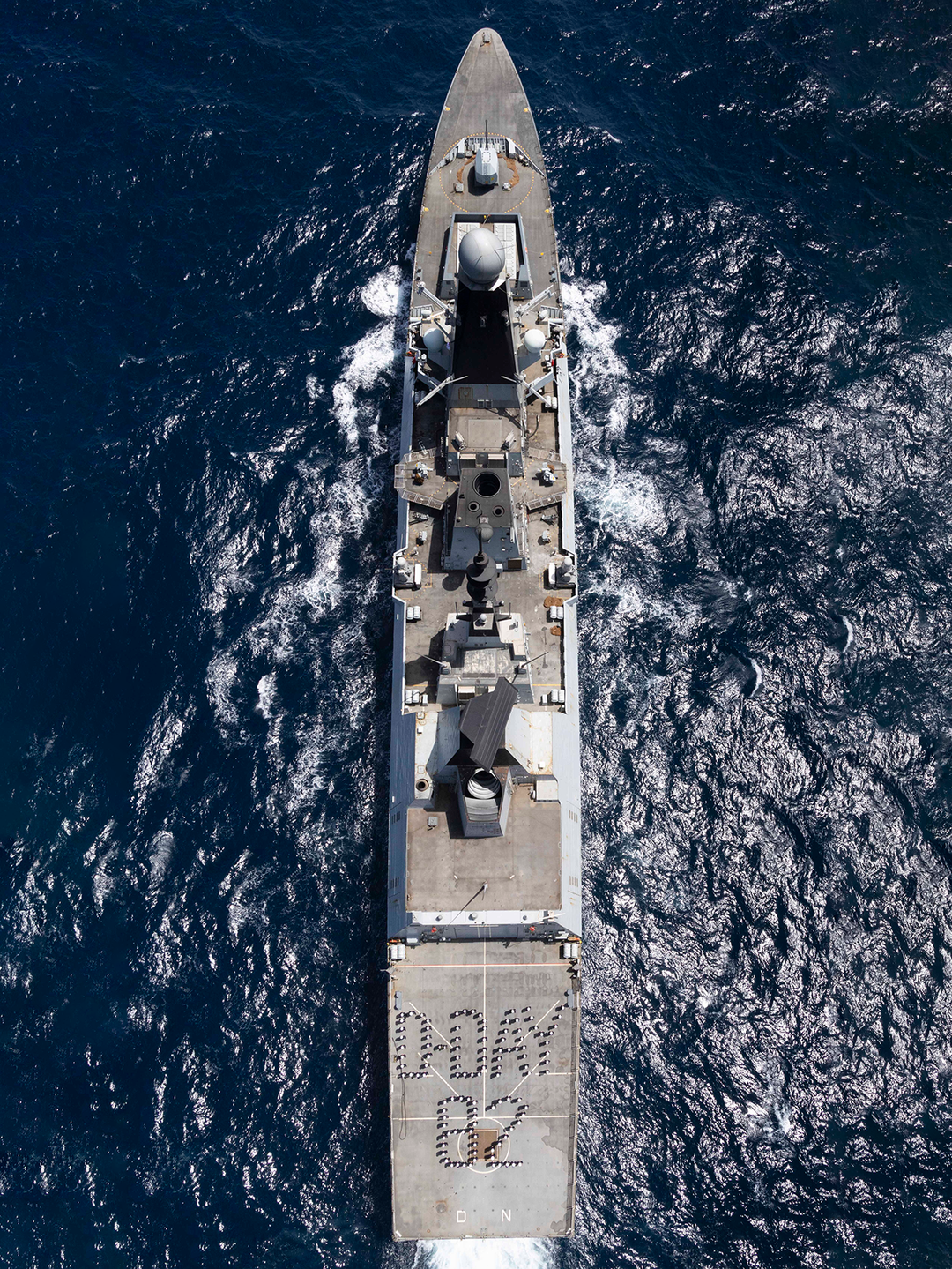 HMS Dragon D35 Type 45 Destroyer May 2026 Top Down Photo Print - Posters, Prints, & Visual Artwork - by Hampshire Prints (image 1 of 9)