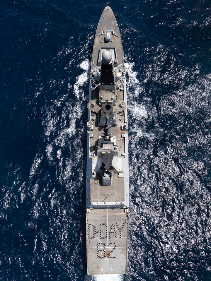 HMS Dragon D35 Type 45 Destroyer May 2026 Top Down Photo Print - Posters, Prints, & Visual Artwork - by Hampshire Prints (image 1 of 9)