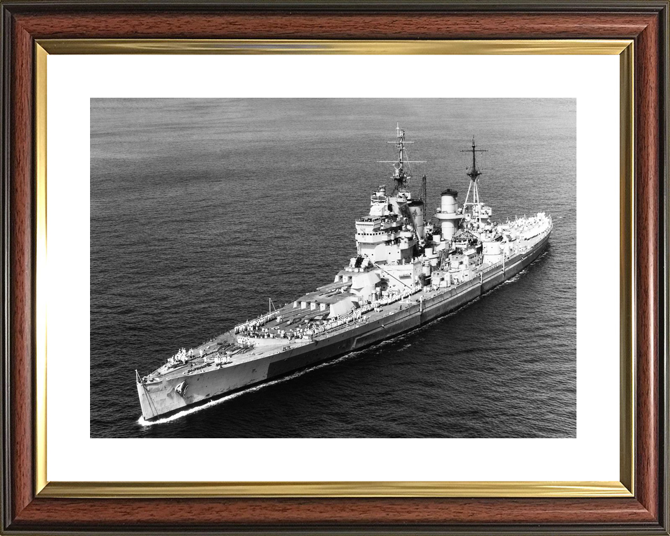 HMS King George V (41) King George V Class Battleship 1945