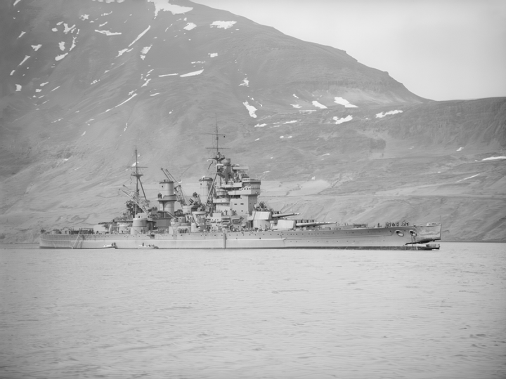 HMS King George V (41) King George V Class Battleship 1942