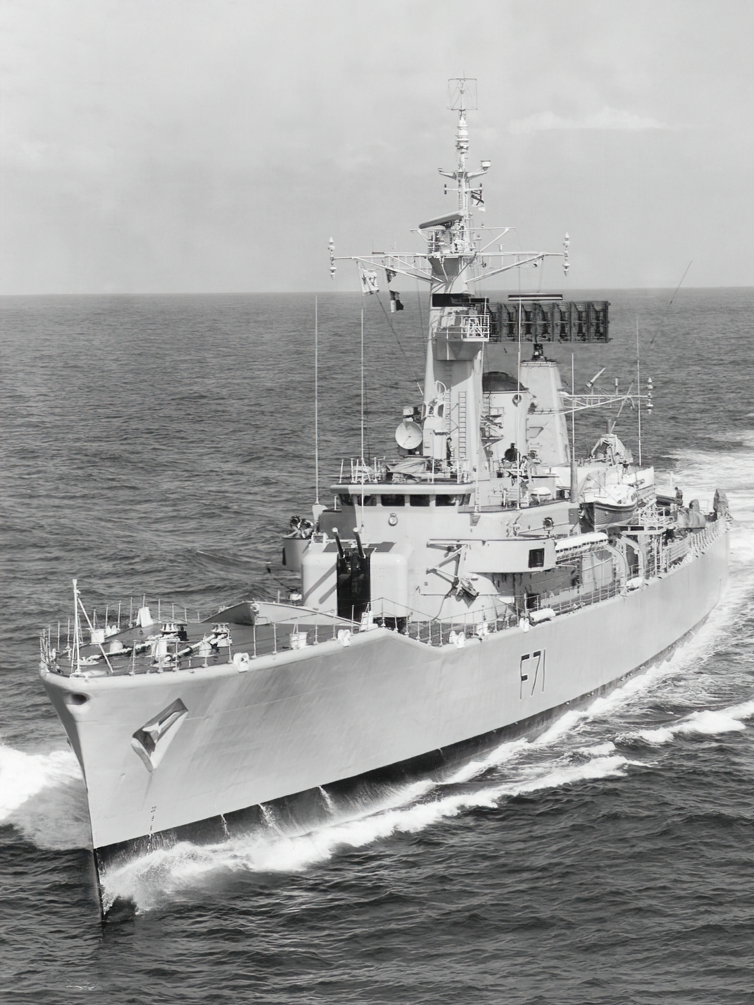 HMS Scylla F71 Leander Class Frigate Port Bow View Photo Print - Posters, Prints, & Visual Artwork - by Hampshire Prints (image 1 of 9)