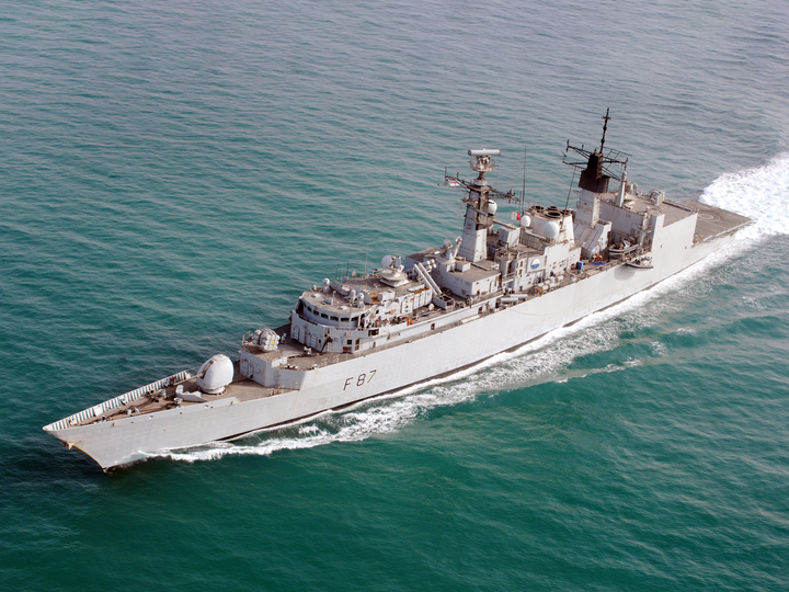 HMS Chatham F87 Type 22 Frigate Khawr al Amaya 2008