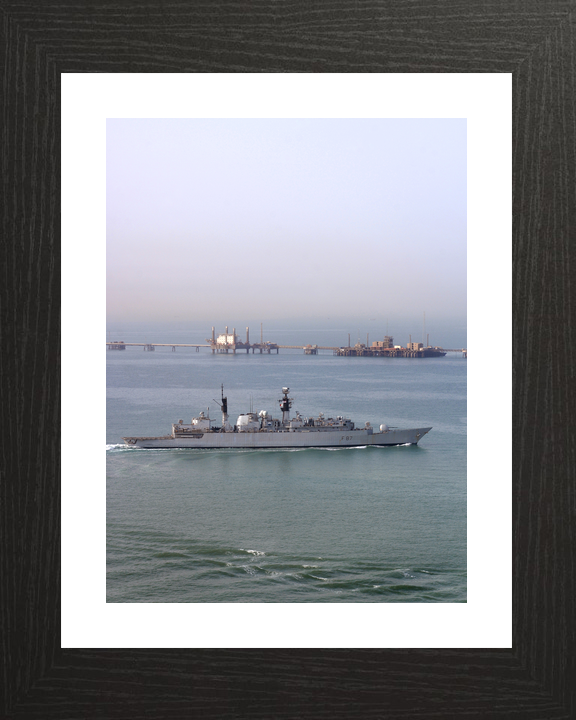HMS Chatham F87 Type 22 Frigate Off Iraq 2008