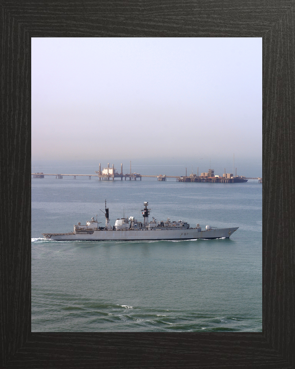 HMS Chatham F87 Type 22 Frigate Off Iraq 2008