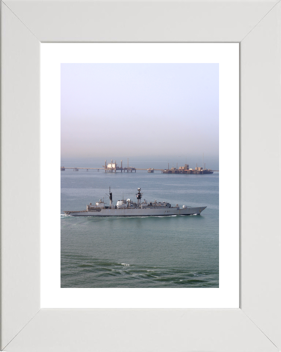 HMS Chatham F87 Type 22 Frigate Off Iraq 2008