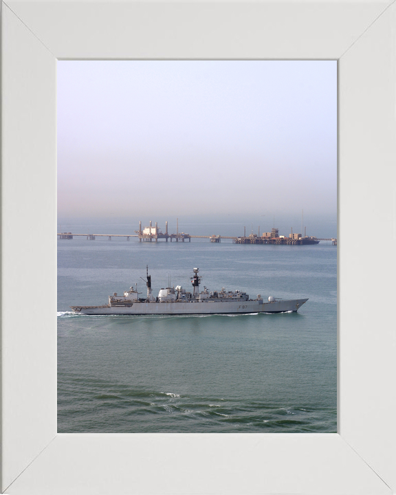 HMS Chatham F87 Type 22 Frigate Off Iraq 2008