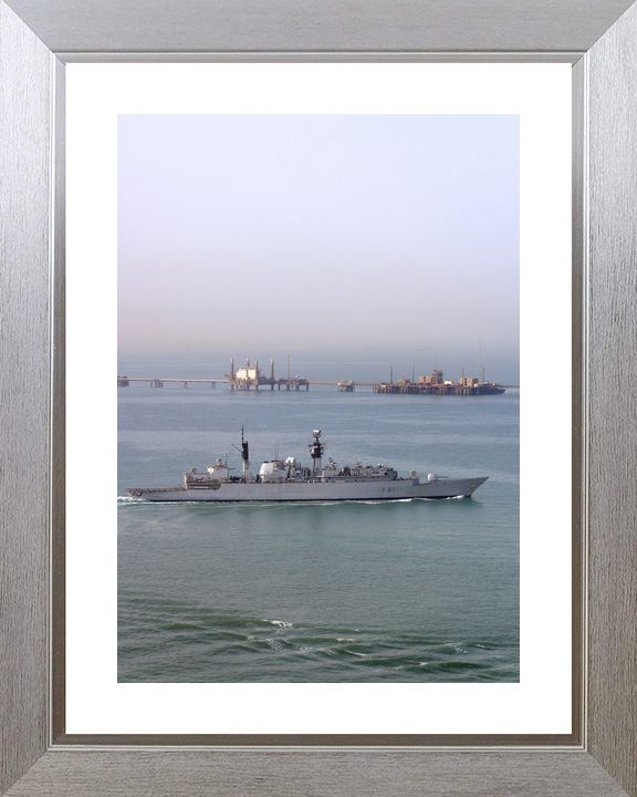 HMS Chatham F87 Type 22 Frigate Off Iraq 2008