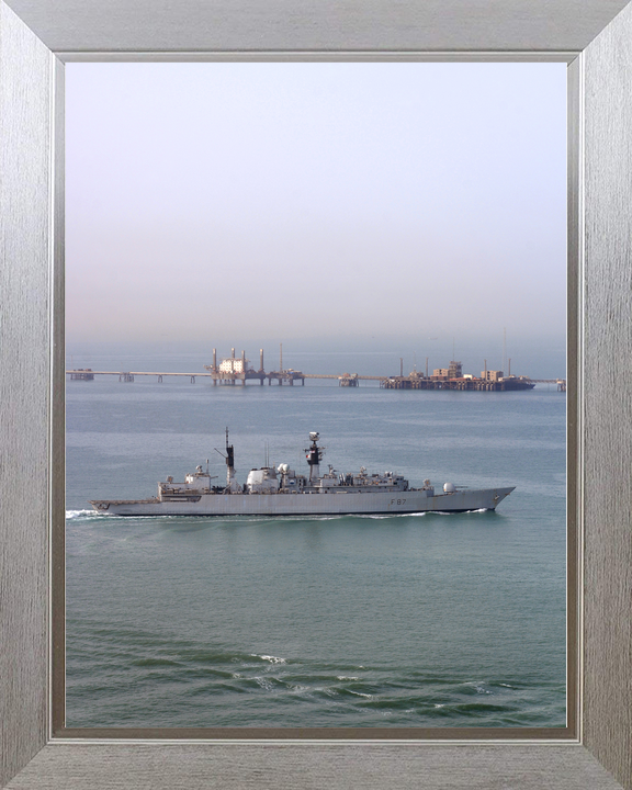 HMS Chatham F87 Type 22 Frigate Off Iraq 2008