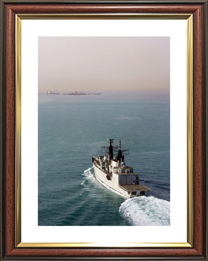 HMS Chatham F87 Type 22 Frigate Off Iraq May 2008