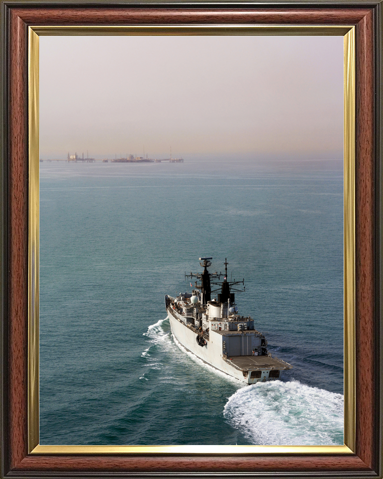 HMS Chatham F87 Type 22 Frigate Off Iraq May 2008