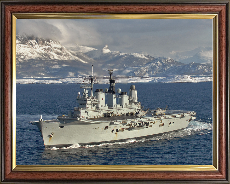 HMS Ark Royal R07 Invincible Class Aircraft Carrier Norway 2008