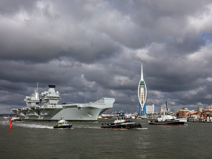 HMS Queen Elizabeth R08 Queen Elizabeth Class Aircraft Carrier Feb 2018