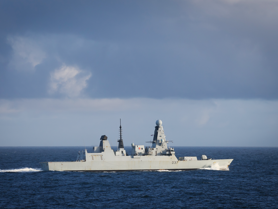 HMS Duncan D37 Type 45 Destroyer 12 May 2026 Stormy Sky